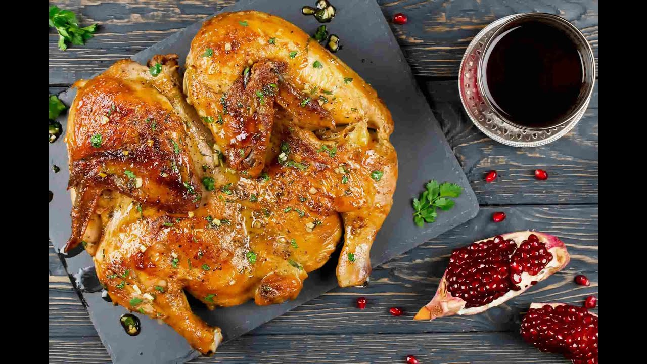 Цыплёнок табака — хрустящая курица под гнётом