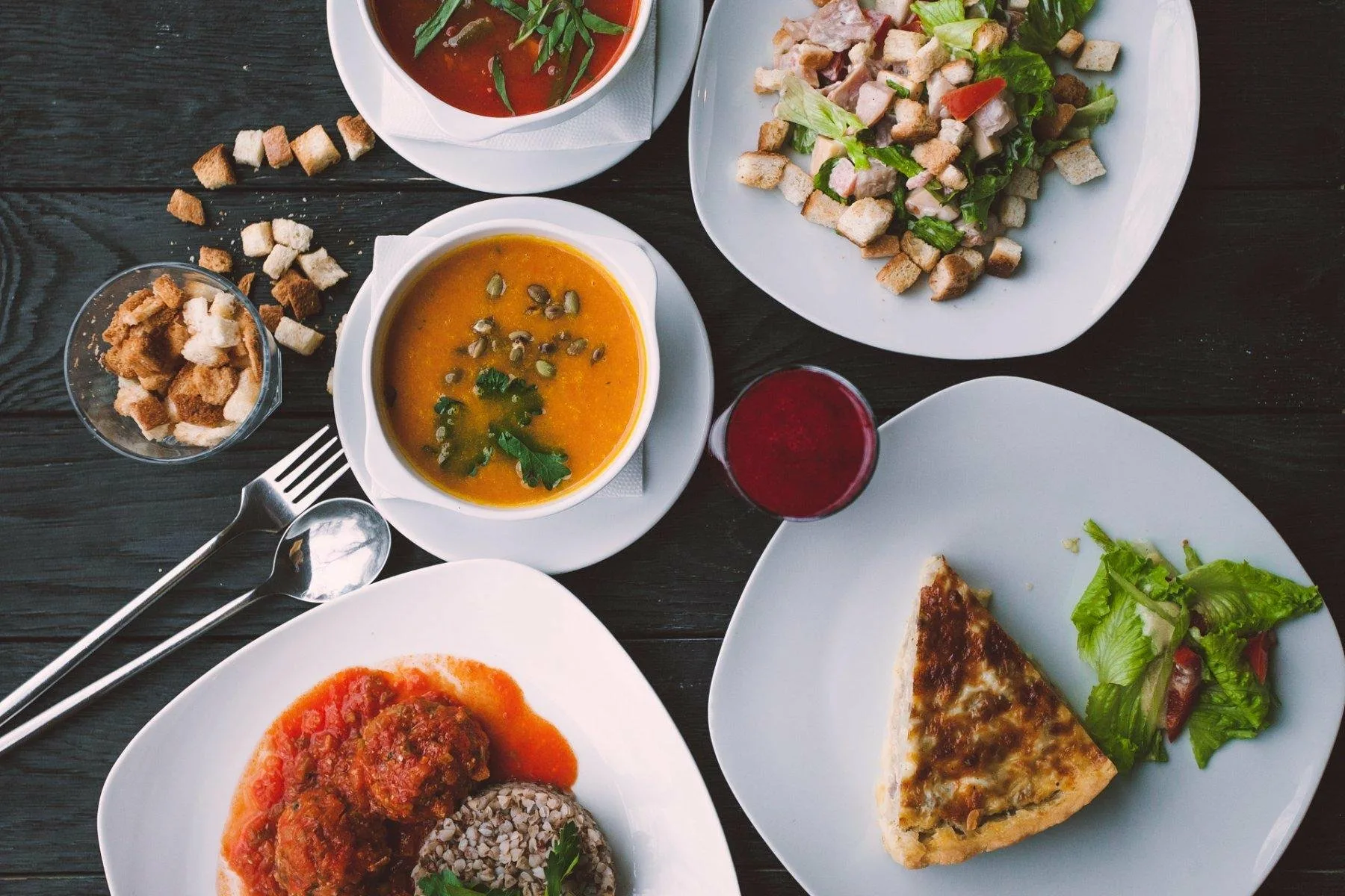 Ланч C — суп и ролл/закуска — фото